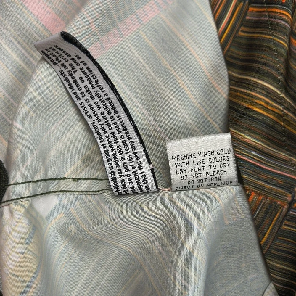 Ecko Unltd Complex Mens XL Brown Geometric Boombox Embroidered Button Up Shirt - Picture 8 of 11